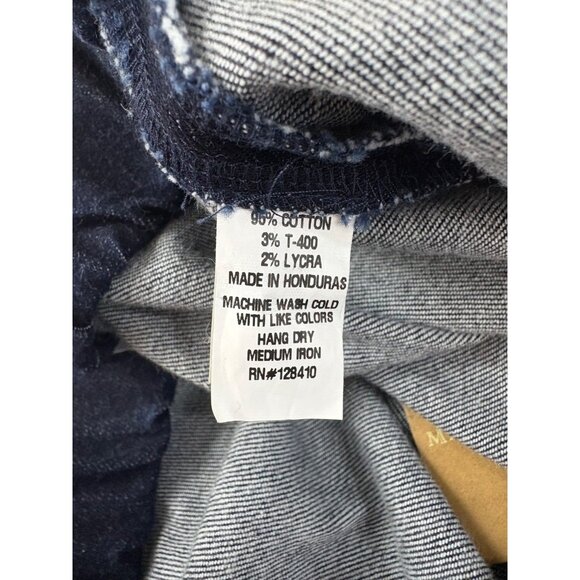 Ann Mashburn Faye Flare Cropped Pants Womens L Indigo Stretch Denim Jeans NWT - Picture 8 of 14